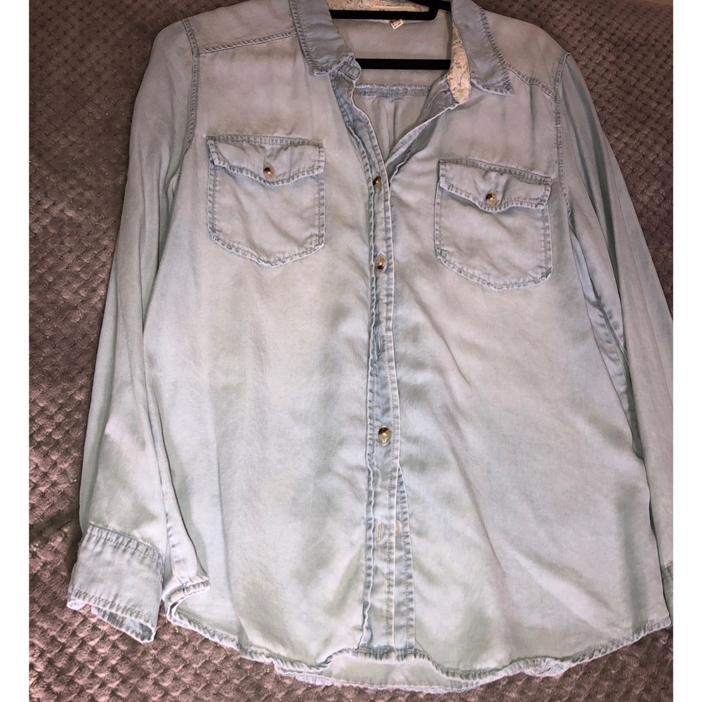 Denim Oversized Top